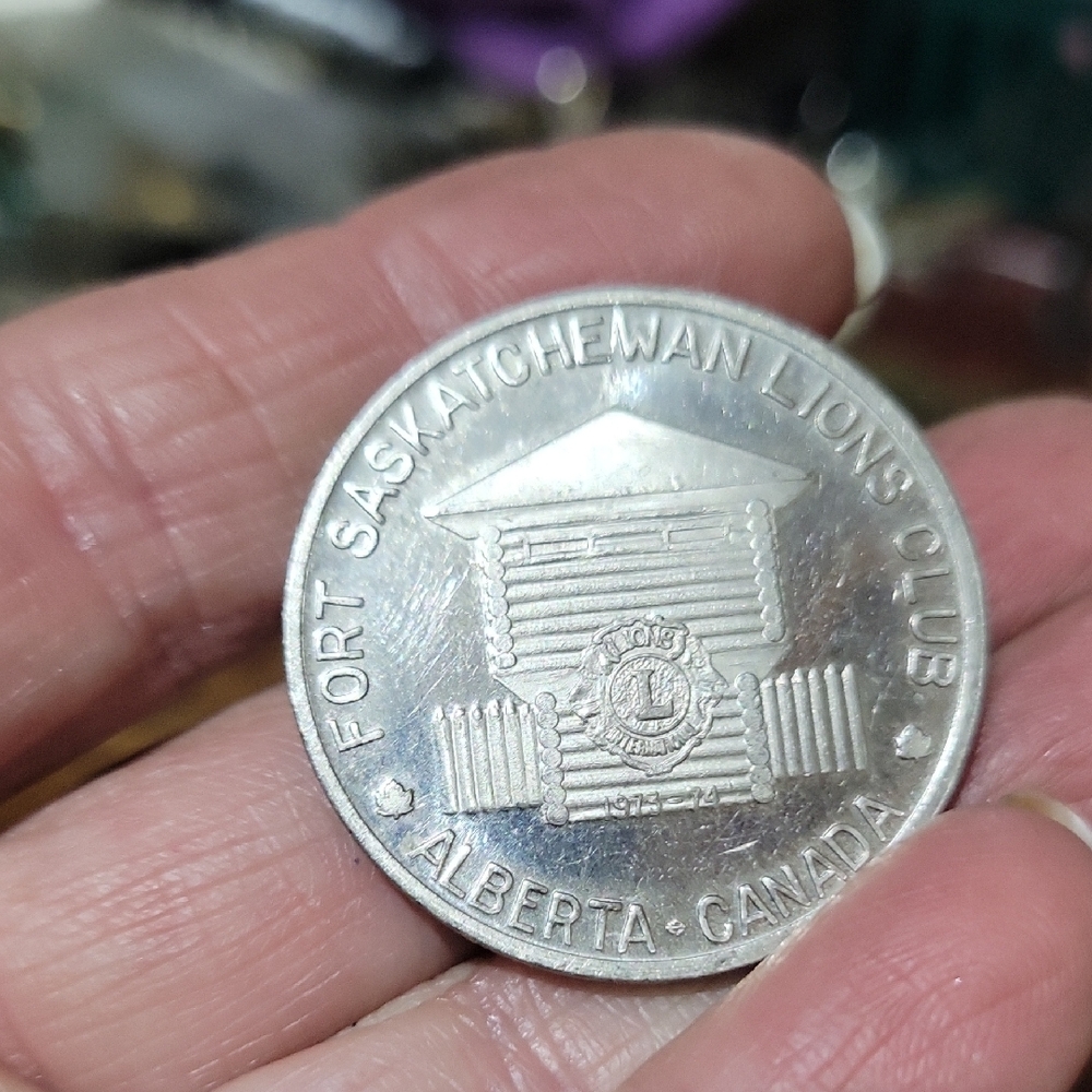Fort Saskatchewan Lions Club Commemorative Coin Pin